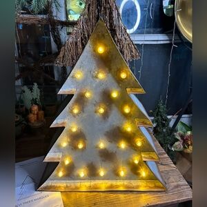 Pottery Barn Galvanized Lit Tree! BNIB